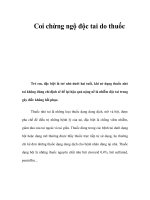 Coi chừng ngộ độc tai do thuốc ppsx