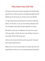 Phép xã giao trong xã hội Nhật docx