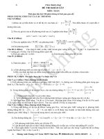 15 ĐỀ THI THỬ ĐẠI HỌC MÔN TOÁN doc
