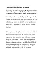 Trải nghiệm hệ điều hành 