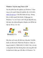 Windows 7 đọ sức cùng Vista và XP ppsx