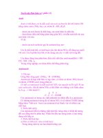 Những bài học hữu ích về Hóa hữu cơ ( phần 2) docx