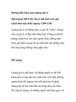 Hướng dẫn chọn mua laptop giá rẻ potx