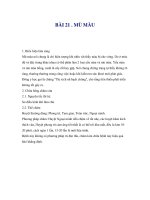 Bệnh Ngũ Quan - Chương I - Bài 21,22,23 ppt