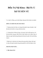 Điều Trị Nội Khoa - Bài 51: U XƠ TUYẾN VÚ ppsx