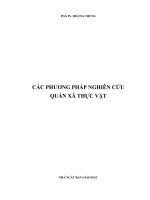 Tài liệu nghiên cứu quần xã thực vật phần 1 pps