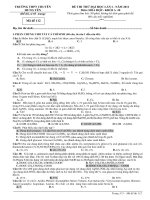 thi thử đại học môn Hóa học trường chuyên Hưng Yên 2011 lần 1 pptx