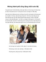 Những thành phố sống động nhất nước Mỹ ppt