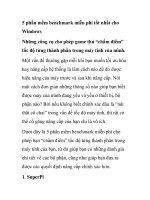 5 phần mềm benchmark miễn phí tốt nhất cho Windows doc