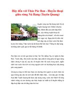 Hãy đến với Thác Pác Ban - Huyền thoại giữa rừng Nà Hang (Tuyên Quang) pps