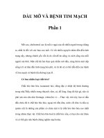 DẦU MỠ VÀ BỆNH TIM MẠCH - Phần 1 pdf