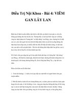 Điều Trị Nội Khoa - Bài 4: VIÊM GAN LÂY LAN doc