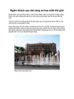 Ngắm khách sạn dát vàng xa hoa nhất thế giới potx