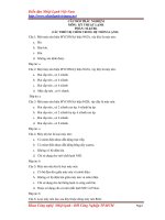 CÂU HỎI TRẮC NGHIỆM MÔN: KỸ THUẬT LẠNH pps