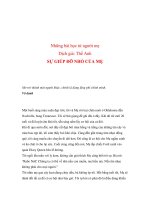 Những bài học từ người mẹ SỰ GIÚP ĐỠ NHỎ CỦA MẸ docx