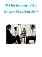 Nhà tuyển dụng nghĩ gì khi xem hồ sơ ứng viên pot