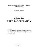 Quá trình hình thành giai đoạn xử lý nước thải sinh hoạt part1 doc