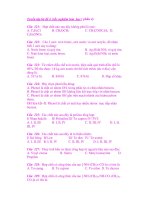 Tuyển tập bộ đề 4 trắc nghiệm hóa học ( phần 4) pot