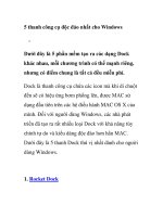 5 thanh công cụ độc đáo nhất cho Windows pps