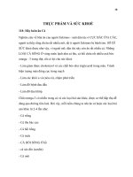 Y HỌC - THỰC PHẨM VÀ SỨC KHOẺ ppsx