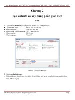 Chương 2: Tạo website và xây dựng phần giao diện docx