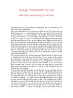 ĐÀ LẠT – THIÊN ĐƯỜNG DU LỊCH Phần 6: Lay ơn ppt