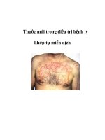 Thuốc mới trong điều trị bệnh lý khớp tự miễn dịch ppsx