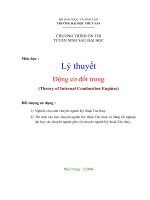 Lý thuyết Động cơ đốt trong ppt