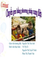 Tiểu luận chuyển gen bằng phương pháp xung điện