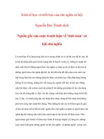 kinh tế học và triết học của chủ nghĩa xã hội chương 1 pot