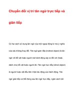 Chuyển đổi vị trí tân ngữ trực tiếp và gián tiếp pdf