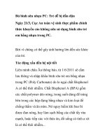 Bú bình sữa nhựa PC: Trẻ dễ bị đần độn pptx