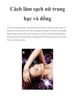 Cách làm sạch nữ trang bạc và đồng pdf