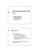 CÔNG NGHỆ PHẦN MỀM - Chương 0 docx