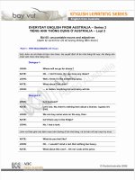 TIẾNG ANH THÔNG DỤNG Ở AUSTRALIA 2 - Bài 5 doc