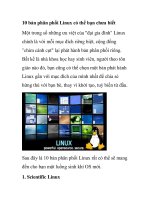 10 bản phân phối Linux có thể bạn chưa biết pptx