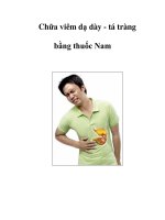 Chữa viêm dạ dày - tá tràng bằng thuốc Nam ppt