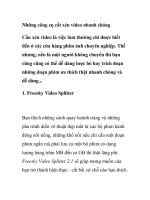 Những công cụ cắt xén video nhanh chóng doc