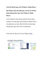 Xem lời bài hát ngay trên Windows Media Player ppt
