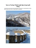 Vạn Lý Trường Thành tuyệt đẹp trong tuyết trắng pdf