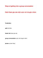 Cách tham gia vào một cuộc nói chuyện potx