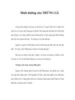 Dinh dưỡng của TRỨNG GÀ ppsx