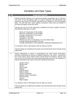 Programming in C# - Variables and Data Types potx