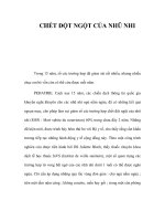 CHẾT ĐỘT NGỘT CỦA NHŨ NHI ppsx