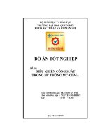 Điều khiển công suất trong hệ thống MC-CDMA