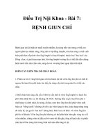 Điều Trị Nội Khoa - Bài 7: BỆNH GIUN CHỈ pptx