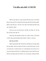 Vài điều nên biết về MUỐI docx