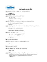 Hướng dẫn giải Đề Ôn tập môn Hóa số 7 ppsx