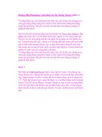 Hướng Dẫn Photoshop: Giới Hạn Của Sự Tưởng Tượng (phần 1) ppsx