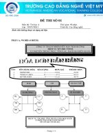 Đề thi tin học - trường Cao đẳng nghề Việt Mỹ ppsx